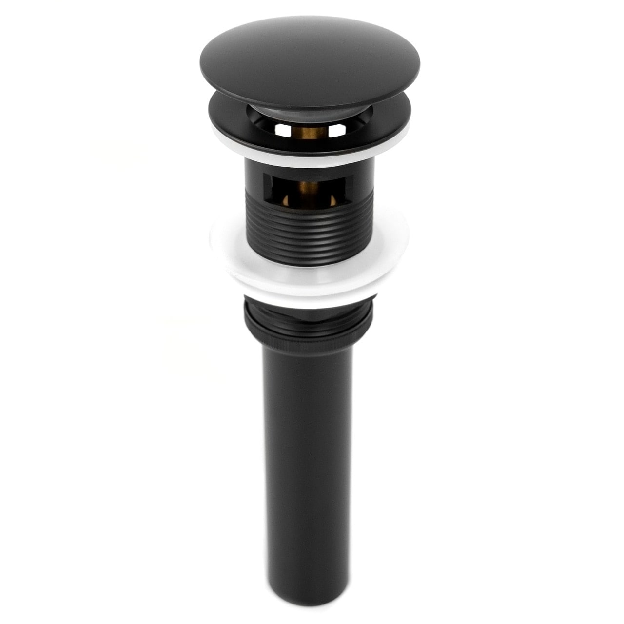 Pop Up Drain Assembly With Cap With Overflow For Under Mount Installation