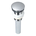 Pop Up Drain Assembly With Cap Without Overflow For Vessel Sinks