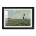 Poppy Field 1881 Claude Monet Custom Framed Print