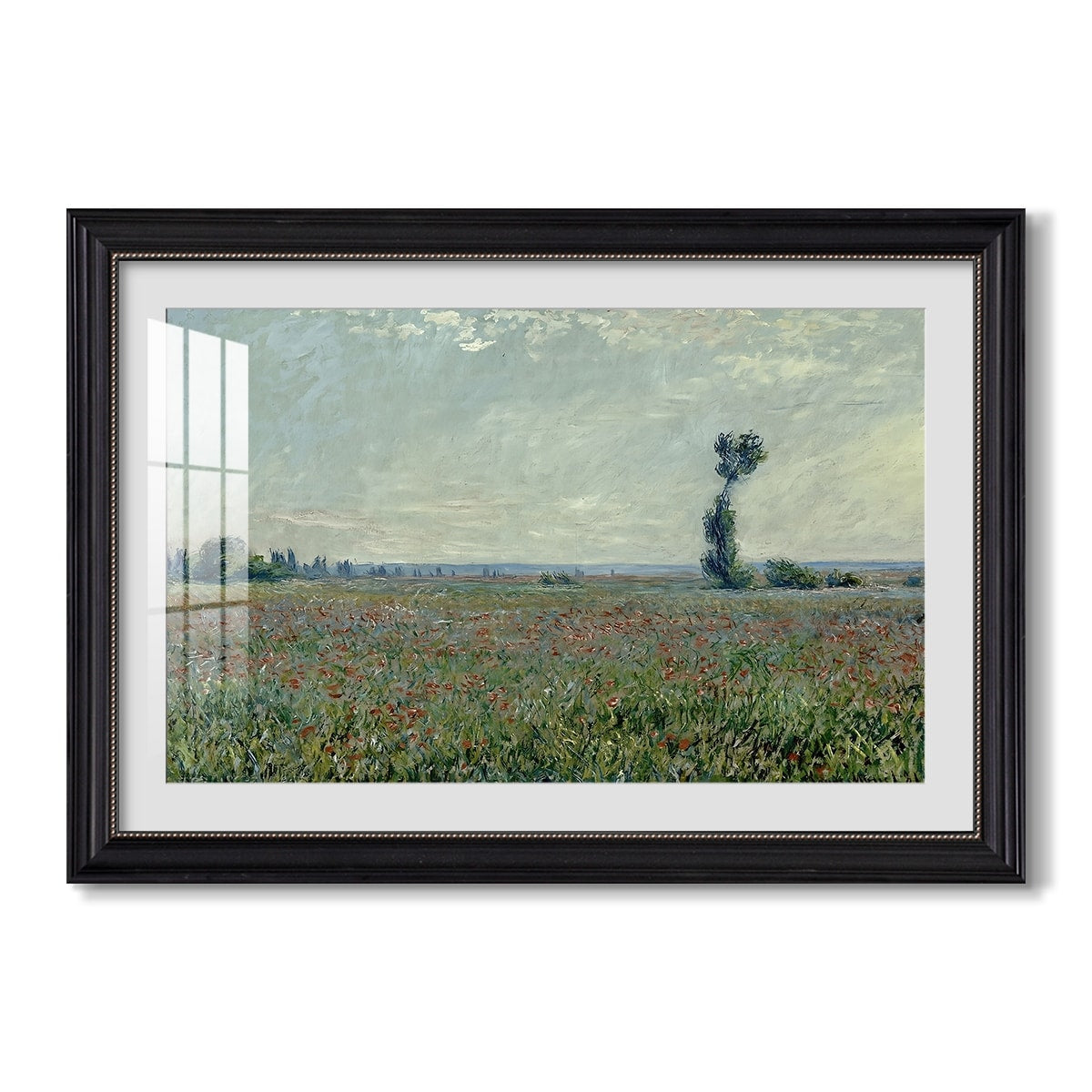 Poppy Field 1881 Claude Monet Custom Framed Print