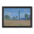 Poppy Field 1890 1891 Claude Monet Custom Framed Canvas