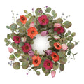 Poppy And Tulip Floral Candle Ring 18 D