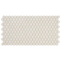 Porcelain 1 Inch Hexagon Mosaic Tile In Almond 12X24
