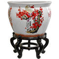 Porcelain 12 Inch Cherry Blossom Fishbowl China