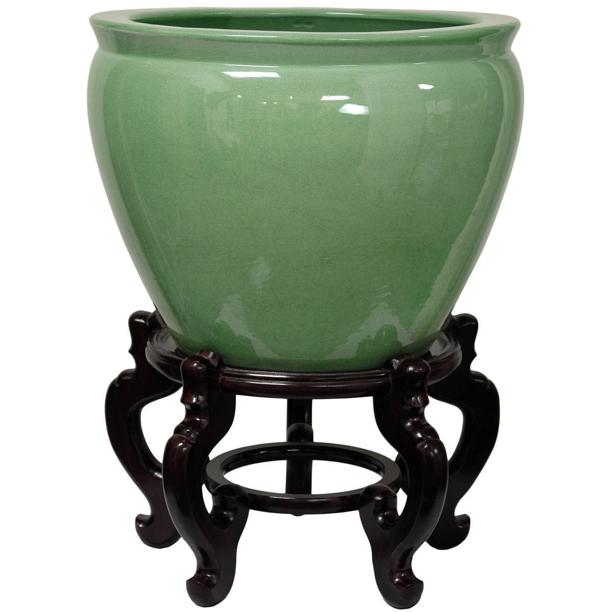 Porcelain 14 Inch Celadon Fishbowl China