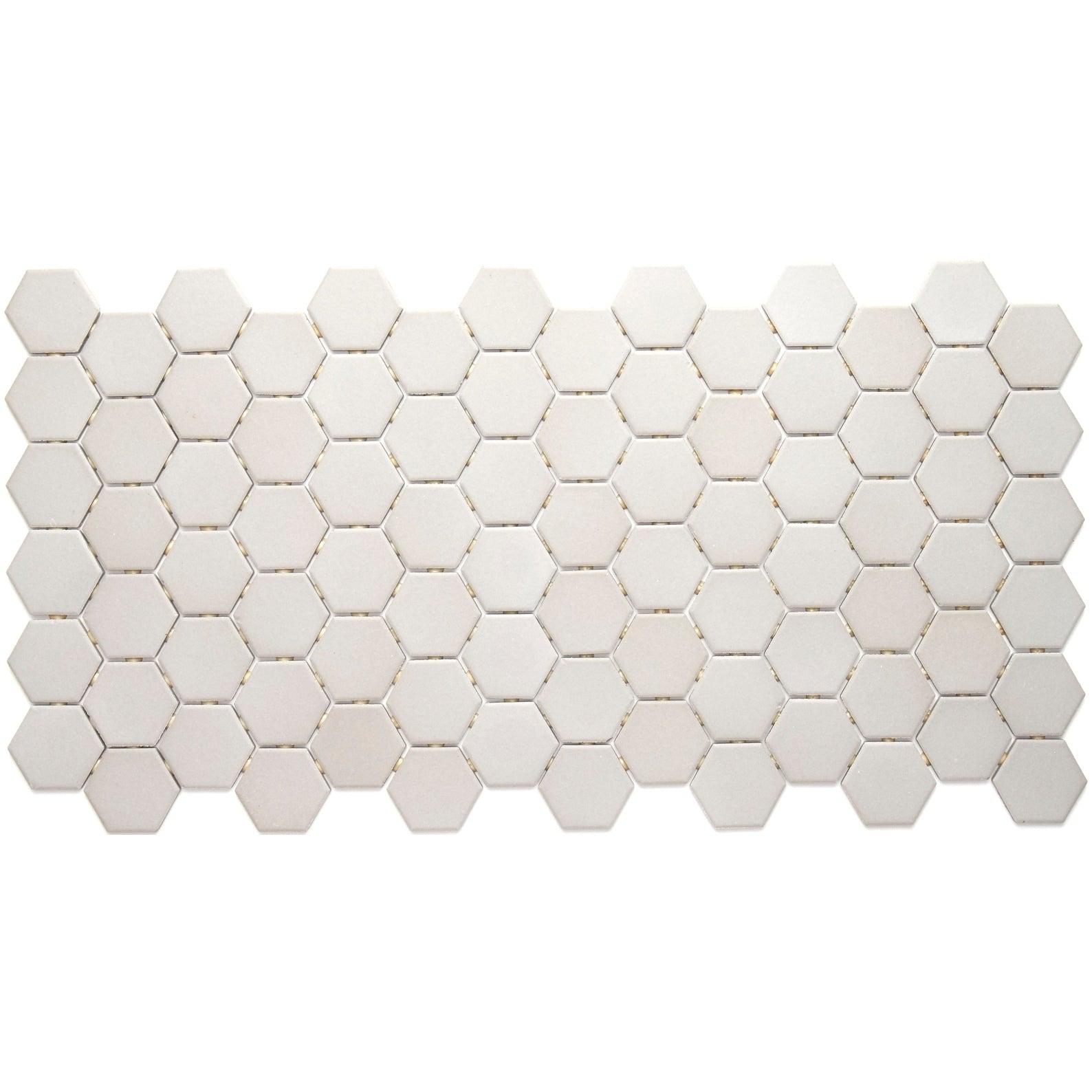 Porcelain 2 Inch Hexagon Mosaic Tile In Desert Gray 12X24