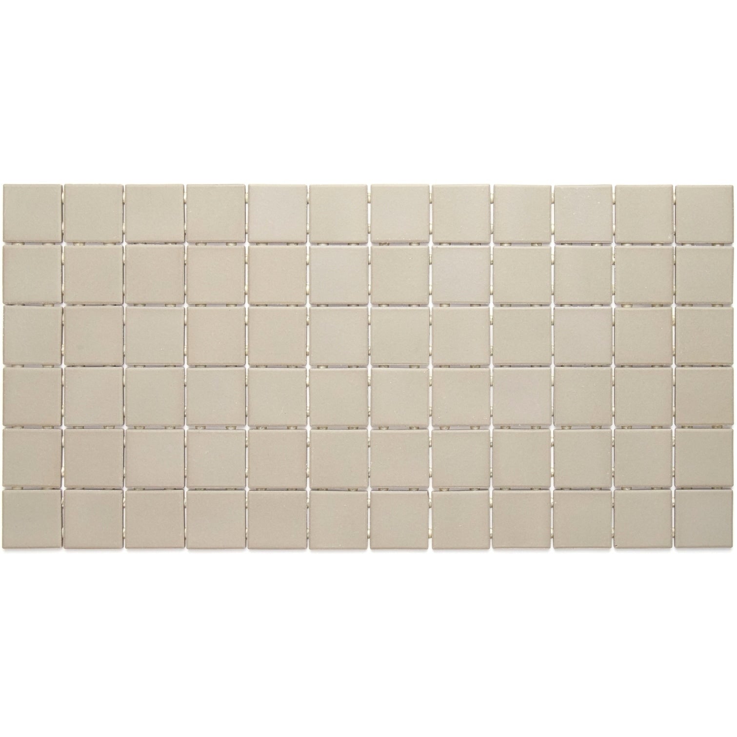 Porcelain 2X2 Inch Mosaic Tile In Architectural Gray 12X24
