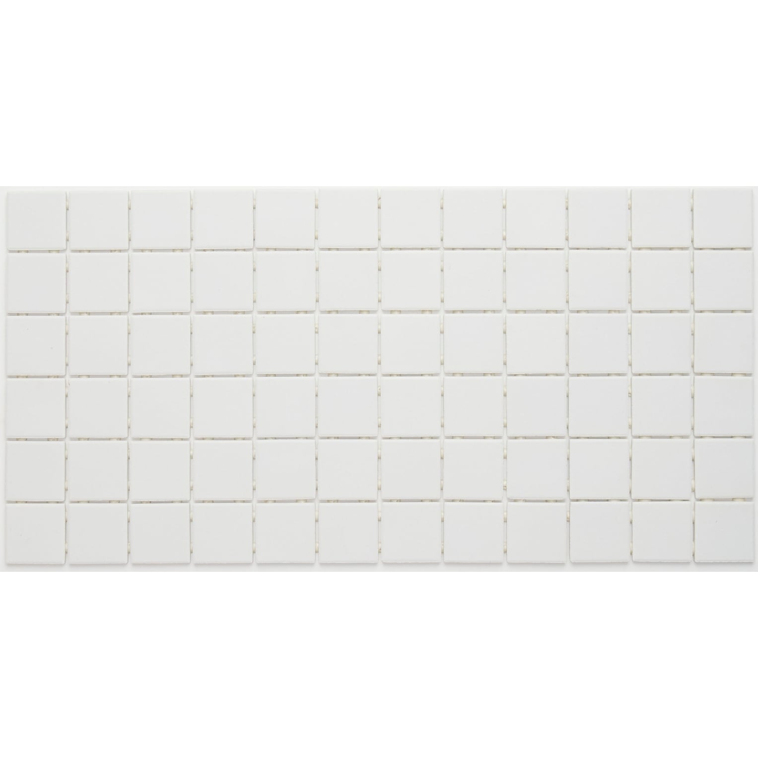 Porcelain 2X2 Inch Mosaic Tile In Arctic White 12X24