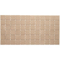 Porcelain 2X2 Inch Mosaic Tile In Elemental Tan Speckle 12X24