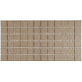Porcelain 2X2 Inch Mosaic Tile In Mottled Medium Brown 12X24