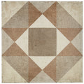 Porcelain Cement Look 8 X 8 Inch Warm Blend Decorative Tile In Figura
