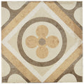 Porcelain Cement Look 8 X 8 Inch Warm Blend Decorative Tile In Petalo