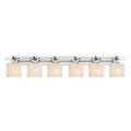 Porcelina Argyle 6 Light Polished Chrome Bath Bar Pleats Rectangle Shade