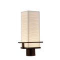 Porcelina Avalon 7 Inch Dark Bronze Outdoor Led Post Light Waves Shade