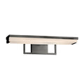 Porcelina Elevate 20 Inch Matte Black Linear Led Wall Bath Waves Shade