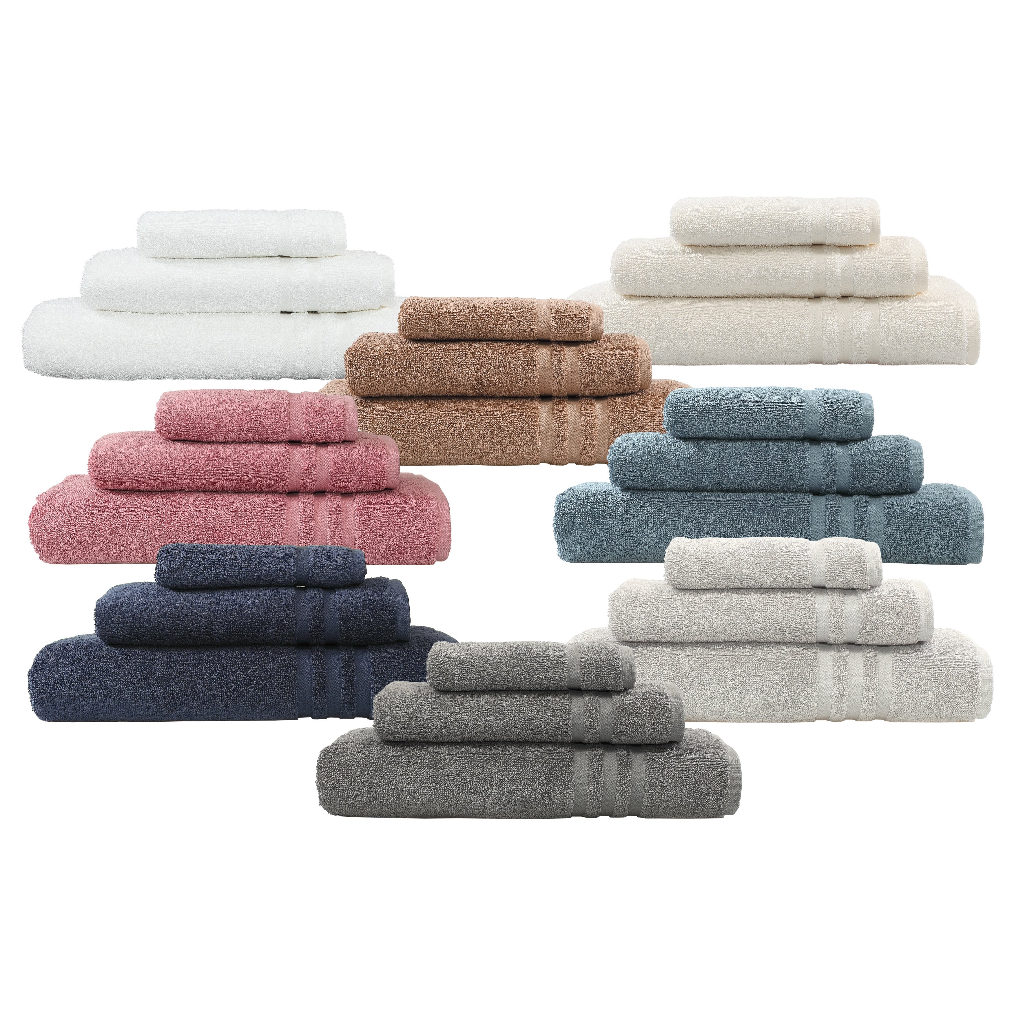Porch Den Patterson Hotel Turkish Cotton 3 Piece Terry Towel Set