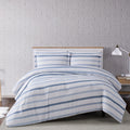 Porch Den Brentford Waffle Stripe Comforter Set