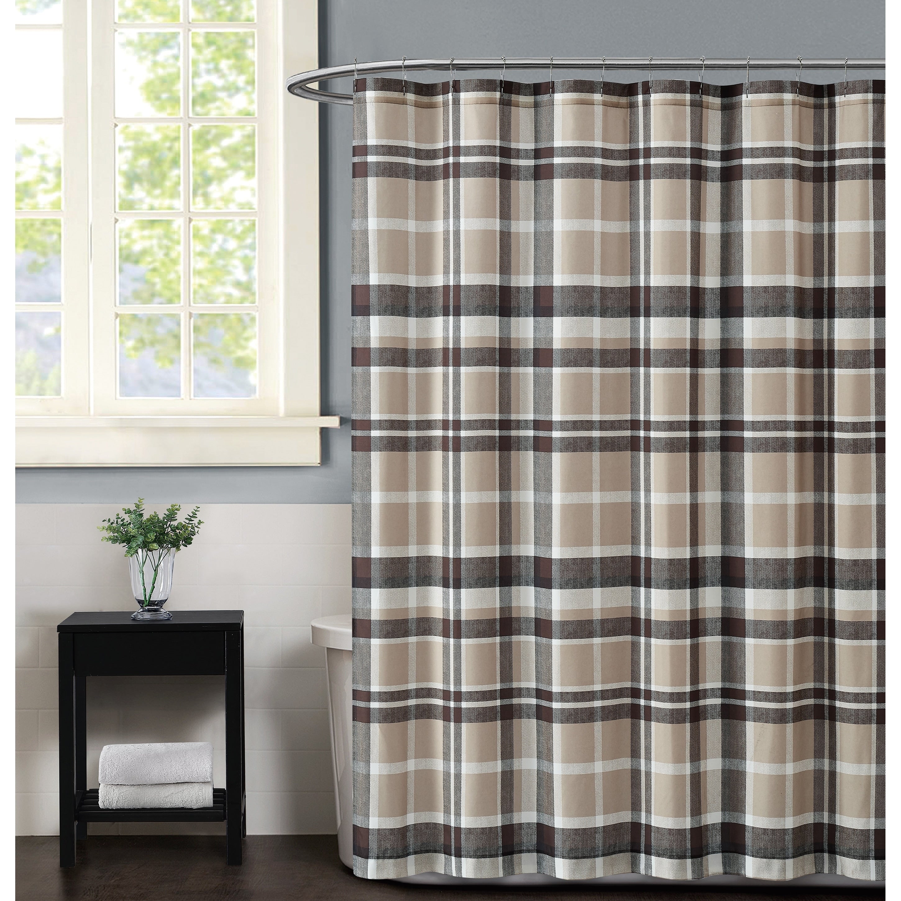 Porch Den Brigadoon Plaid Shower Curtain