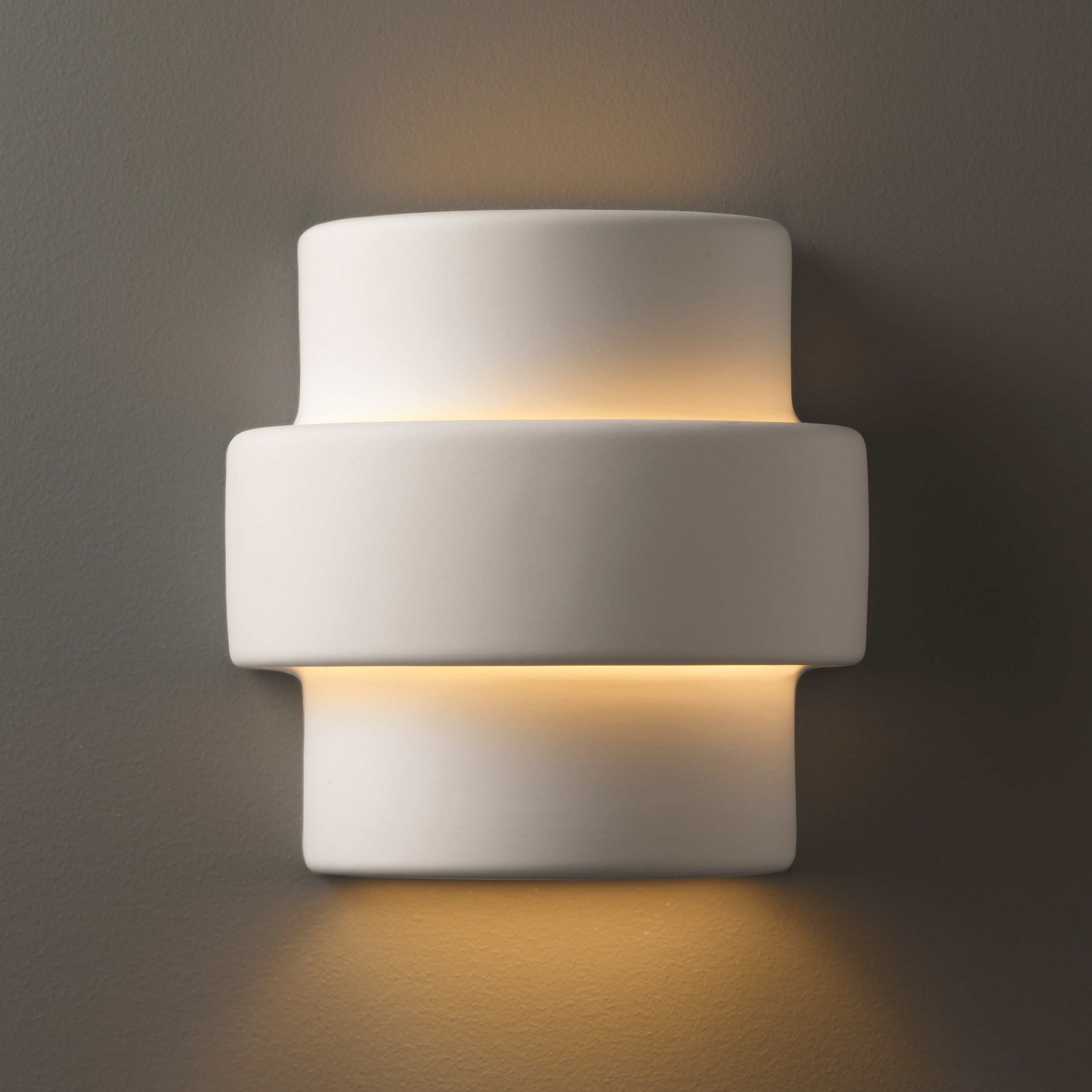 Porch Den Huntsman Stepped Ceramic 1 Light Sconce