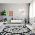 Polly Cream And Gray Cobblestone Contemporary Area Rug