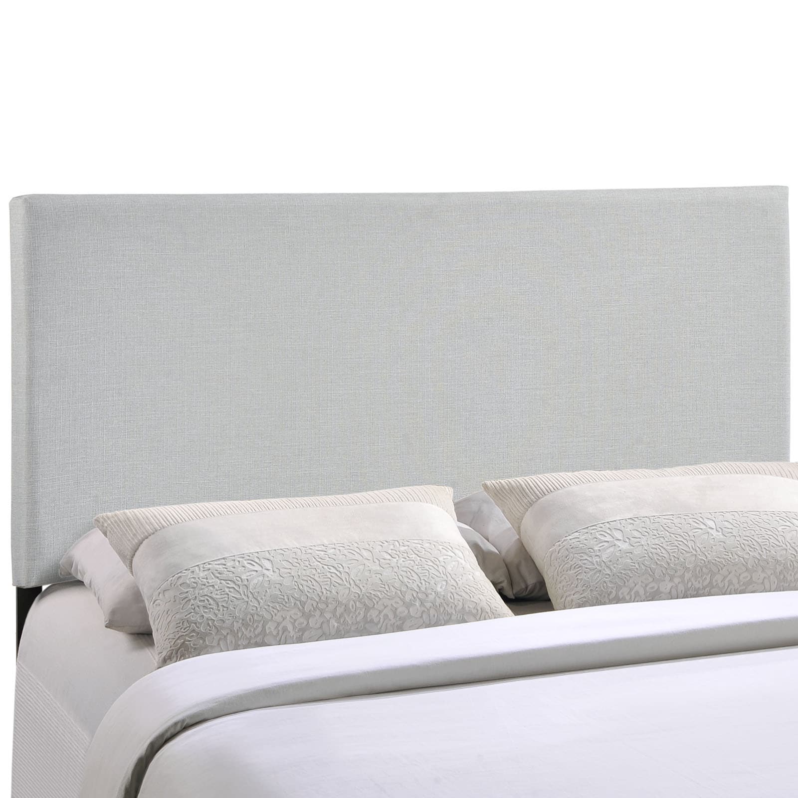 Porch Den Lorman Grey Upholstered Headboard