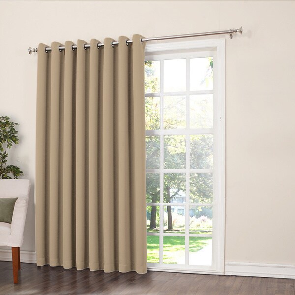 Porch Den Nantahala Rod Pocket Room Darkening Patio Door Single Curtain Panel Single Panel
