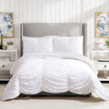 Porch Den Pastern White Textured Twin Twin Xl Comforter Set
