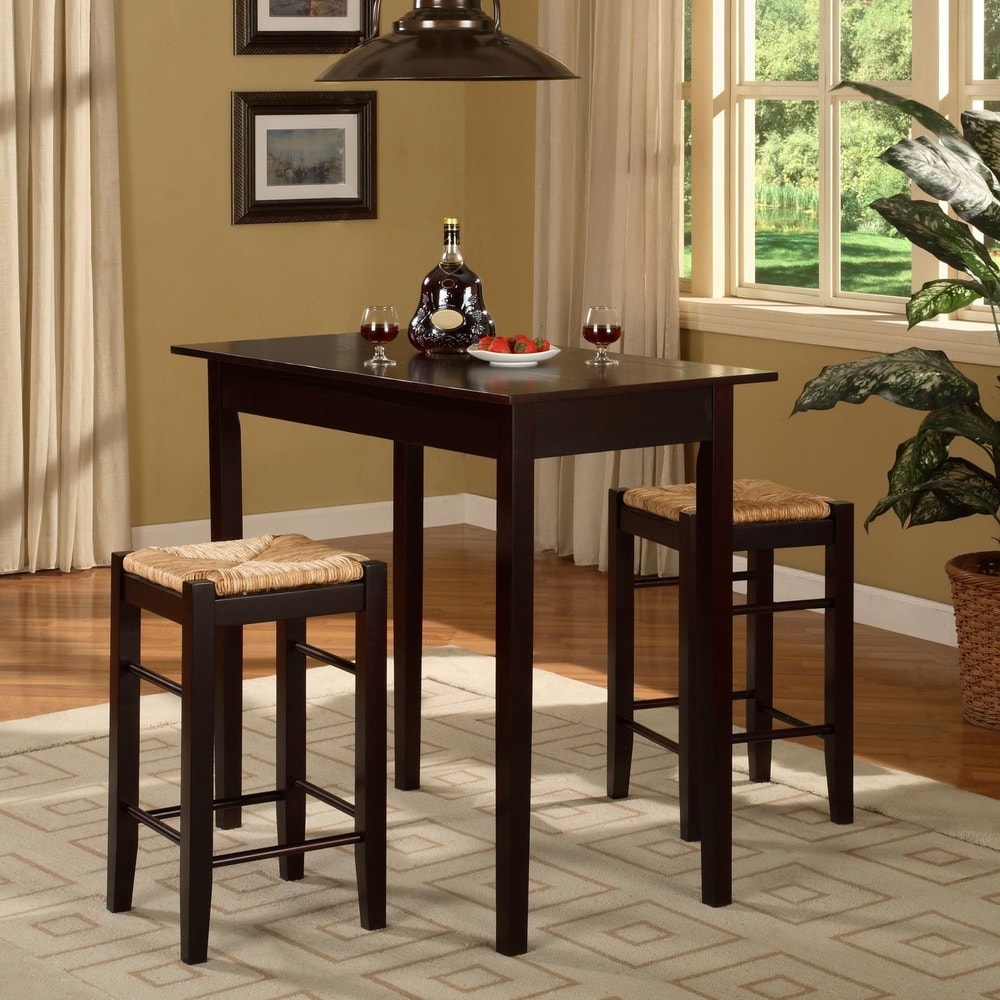 Copper Grove Linaria Espresso 3 Piece Dinette Set