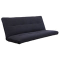 Porch Den Ravenel Black Twill Coil Hinged Futon Mattress