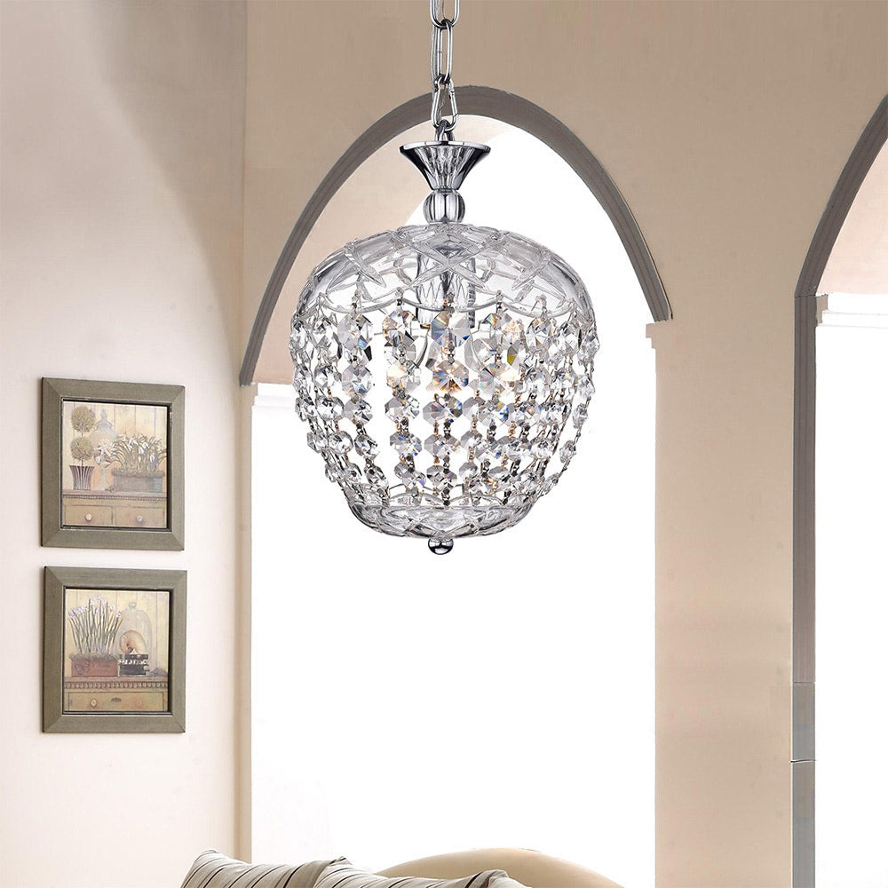 Silver Orchid Grifith Crystal Chandelier