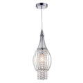 Silver Orchid Mason 7.5 Inch Chrome Finish 1 Light Crystal Chandelier