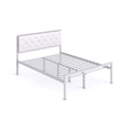 Mia Queen Vinyl Platform Bed Frame