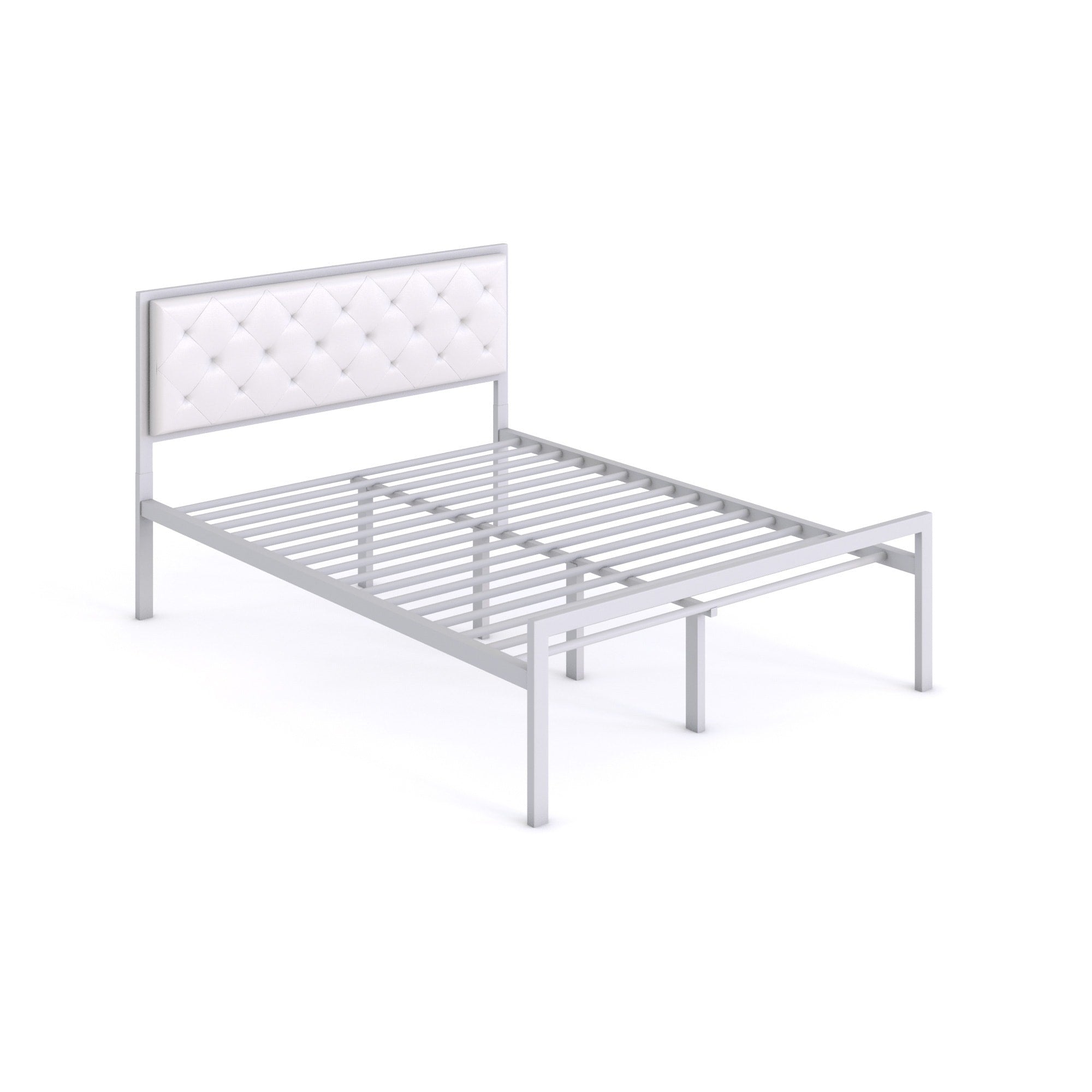 Mia Queen Vinyl Platform Bed Frame