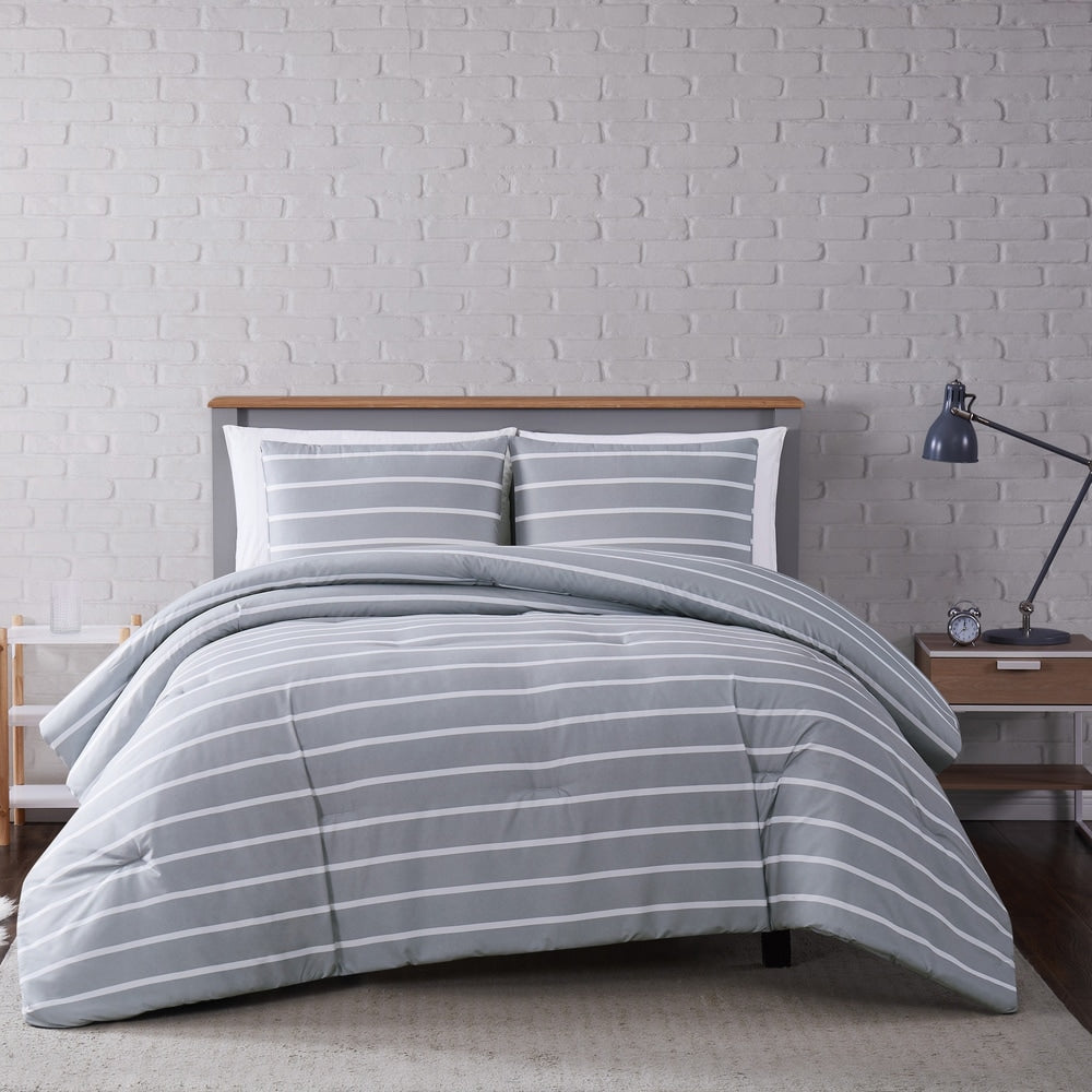 Porch Den Sorrento Striped 3 Piece Comforter Set