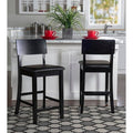 Porch Den Aldersey Black Stationary Counter Stool