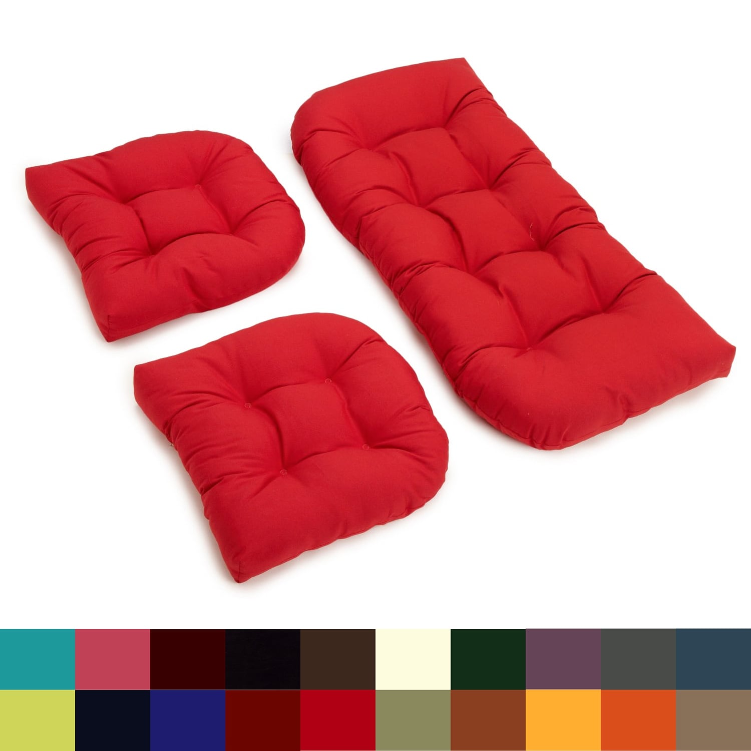 Porch Den Amicus 3 Piece Indoor Settee Cushion Set