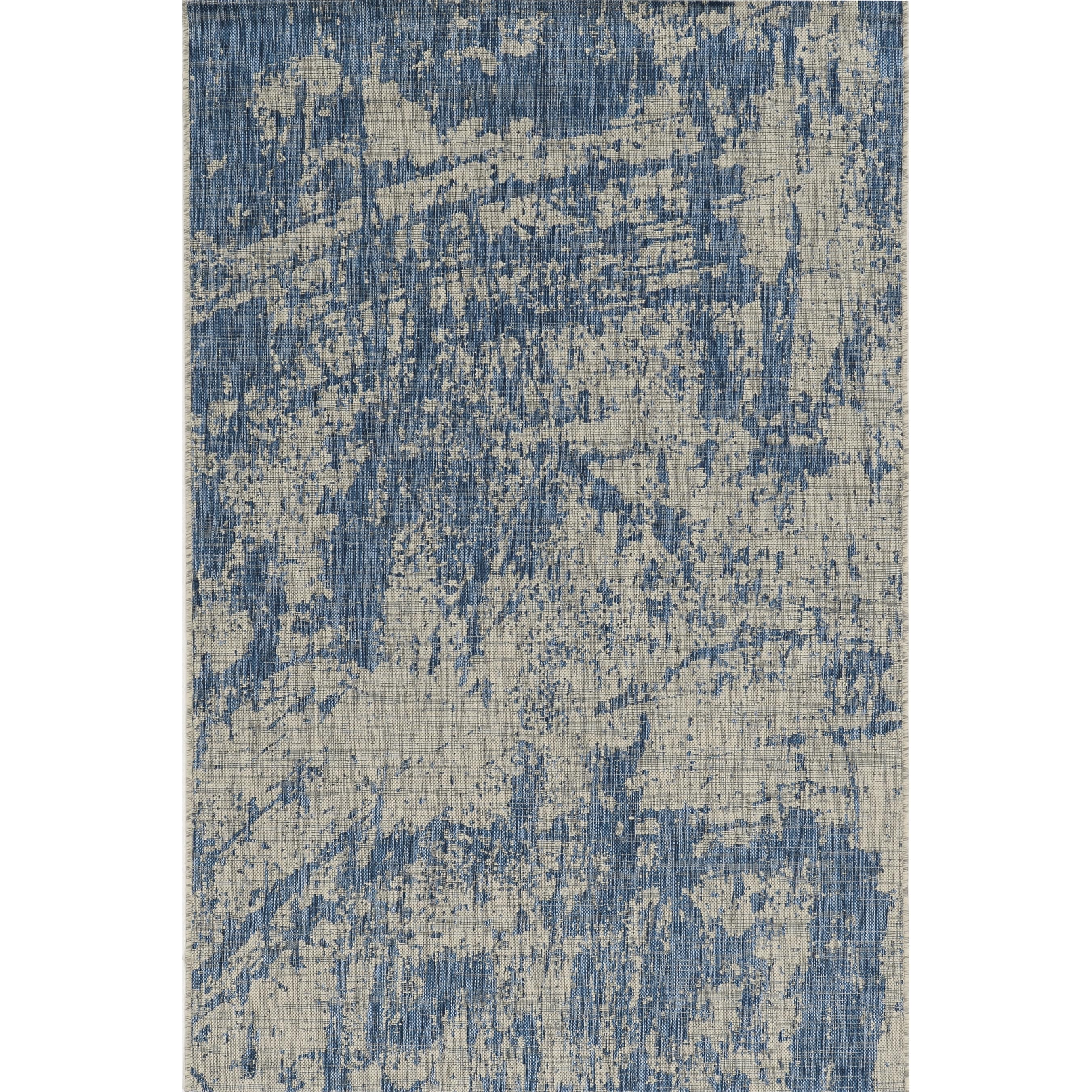 Provo Grey Denim Strokes Area Rug