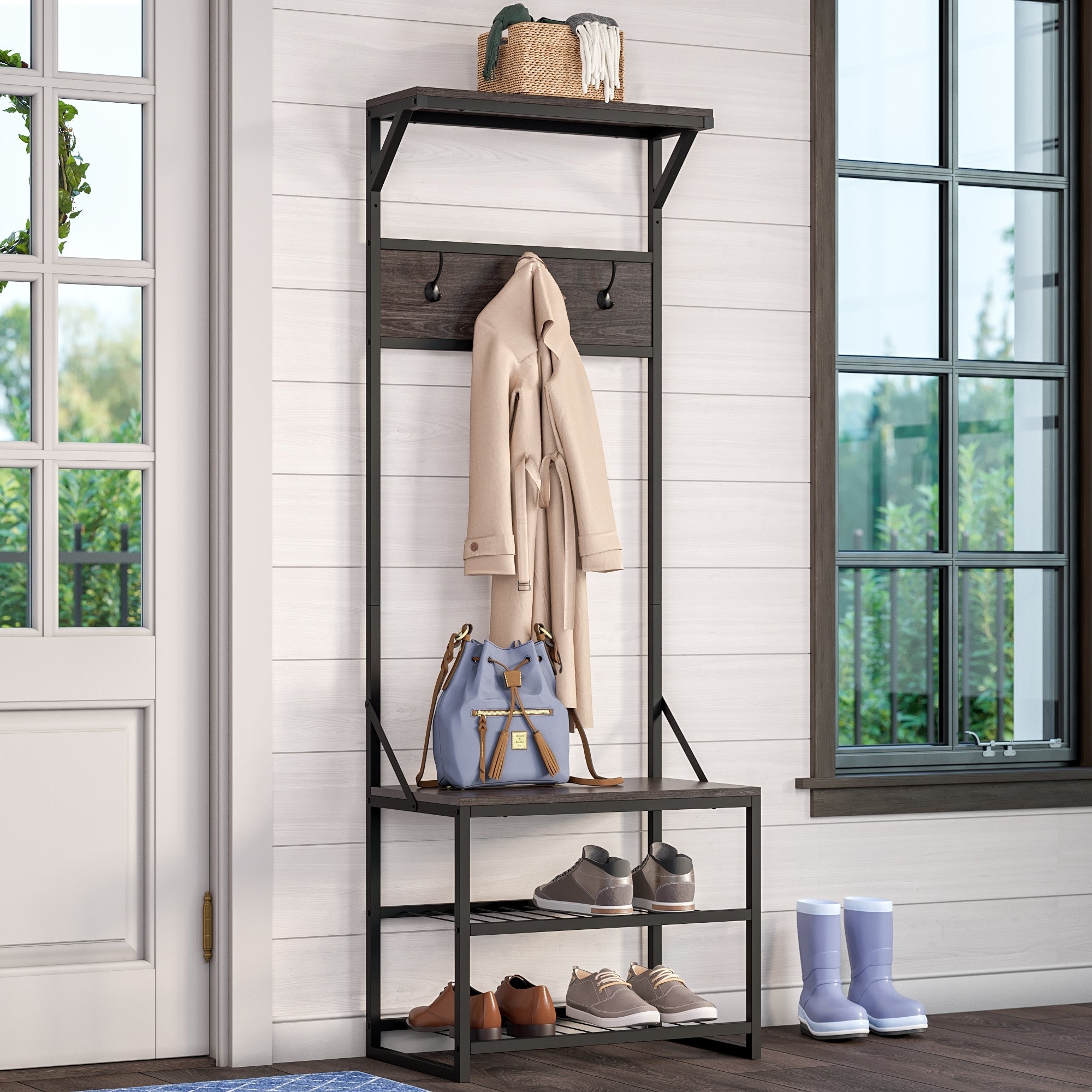 Riverridge Afton Metal Frame Hall Tree