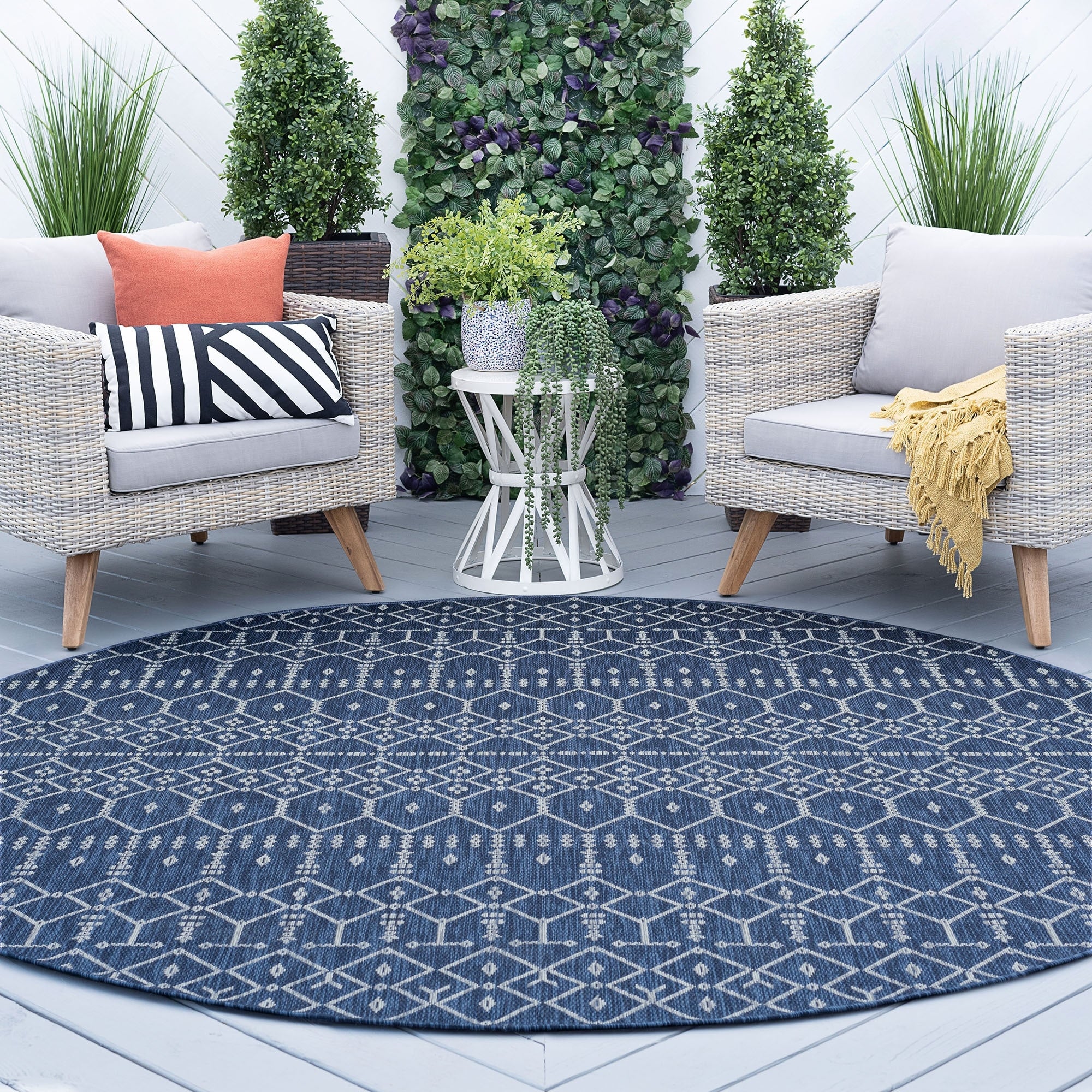 Porch Den Becket Contemporary Geometric Area Rug