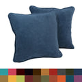Porch Den Blaze River 18 Inch Microsuede Throw Pillow Set Of 2