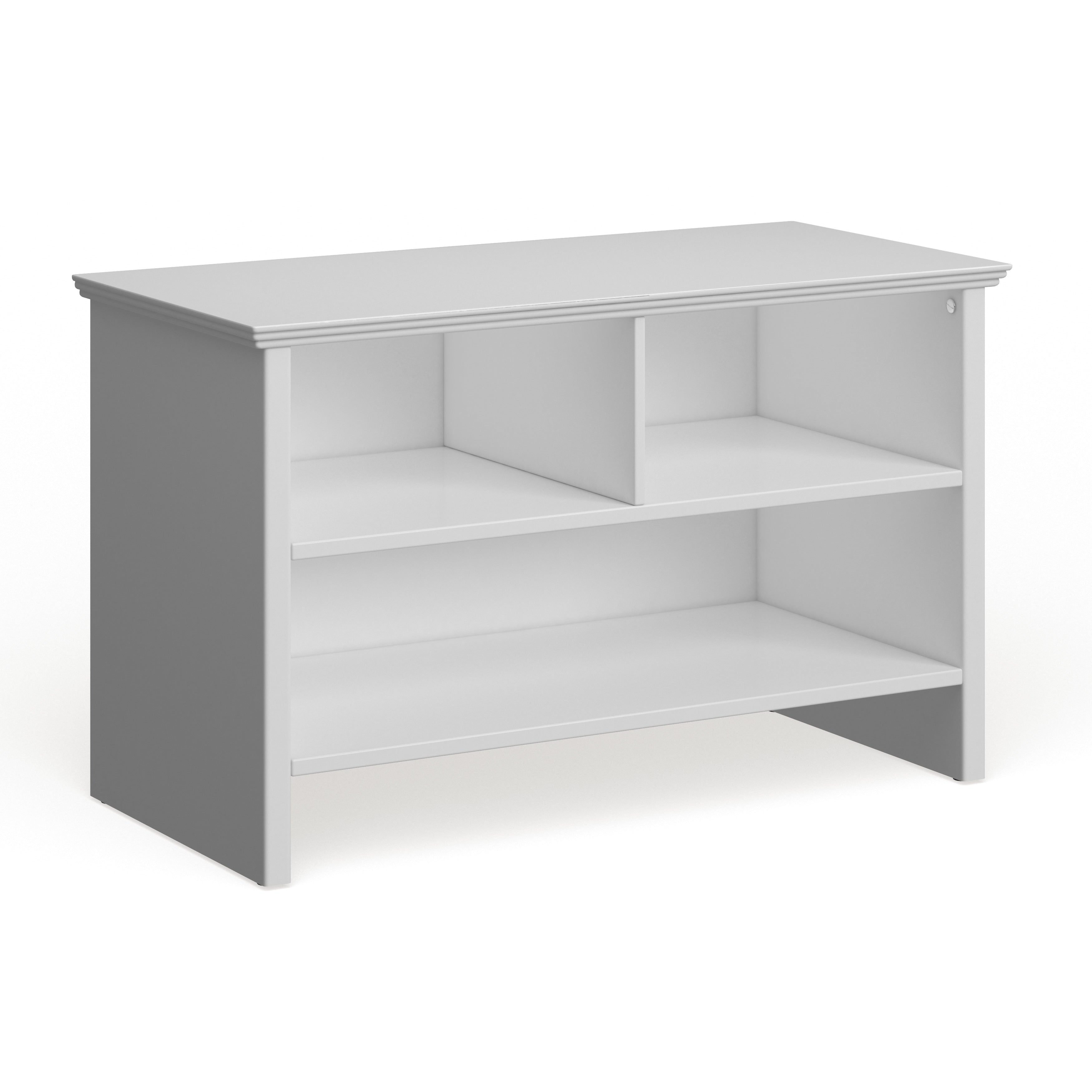 Porch Den Candace White Wood Shoe Bench