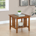 Porch Den Clifton Mission Medium Oak Finish End Table