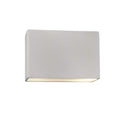 Porch Den Colton Bisque Open Rectangular Ada 12 Inch Wall Sconce