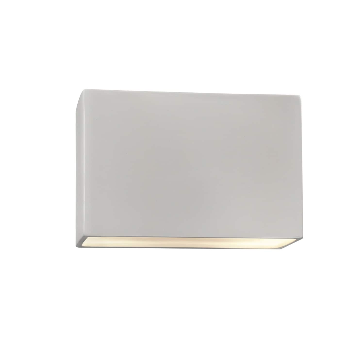 Porch Den Colton Bisque Open Rectangular Ada 12 Inch Wall Sconce