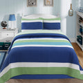 Porch Den Copenhaver Stripe Cotton Reversible Quilt Set
