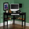 Porch Den Crescent Black Corner Desk