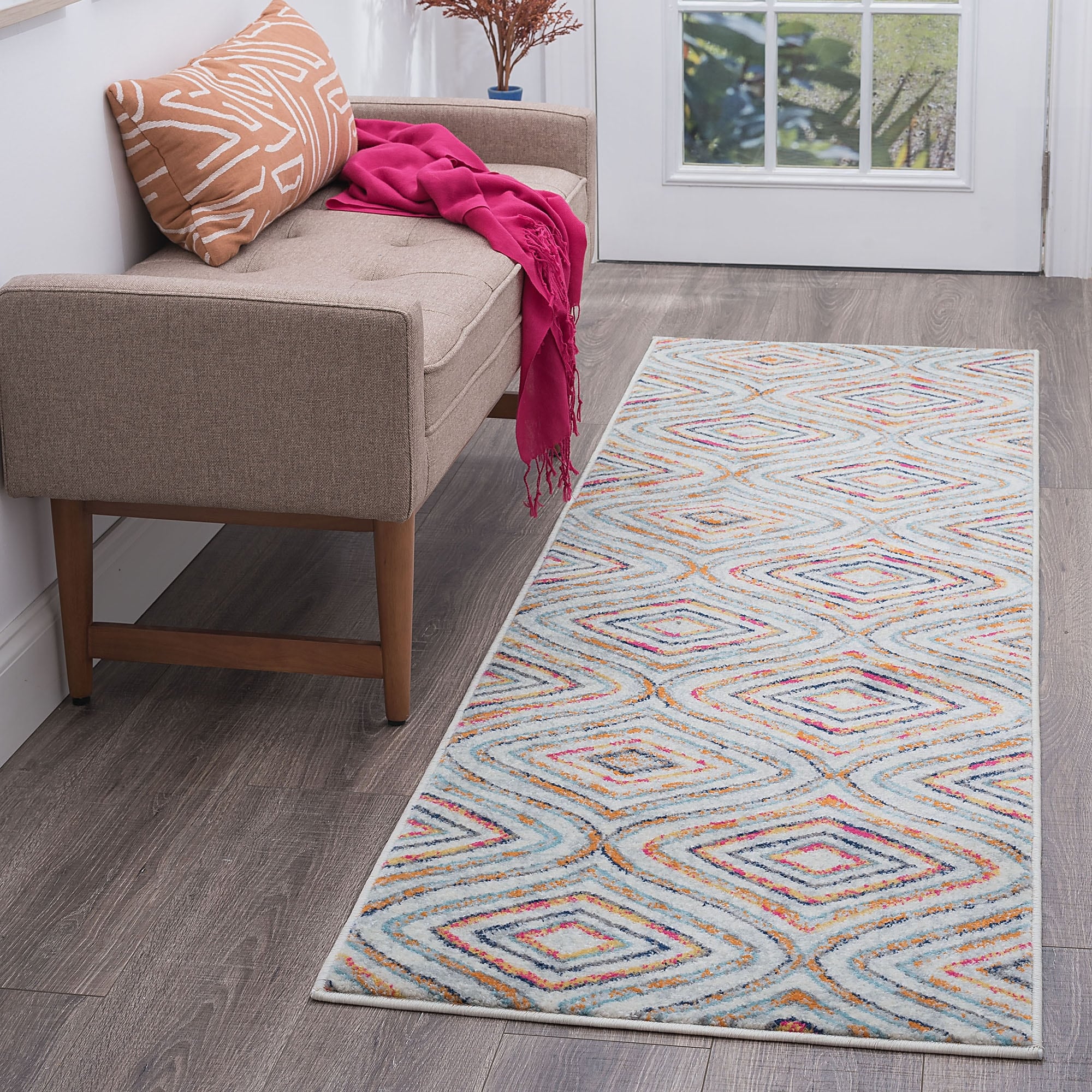 Alise Rugs Jade Contemporary Geometric Area Rug