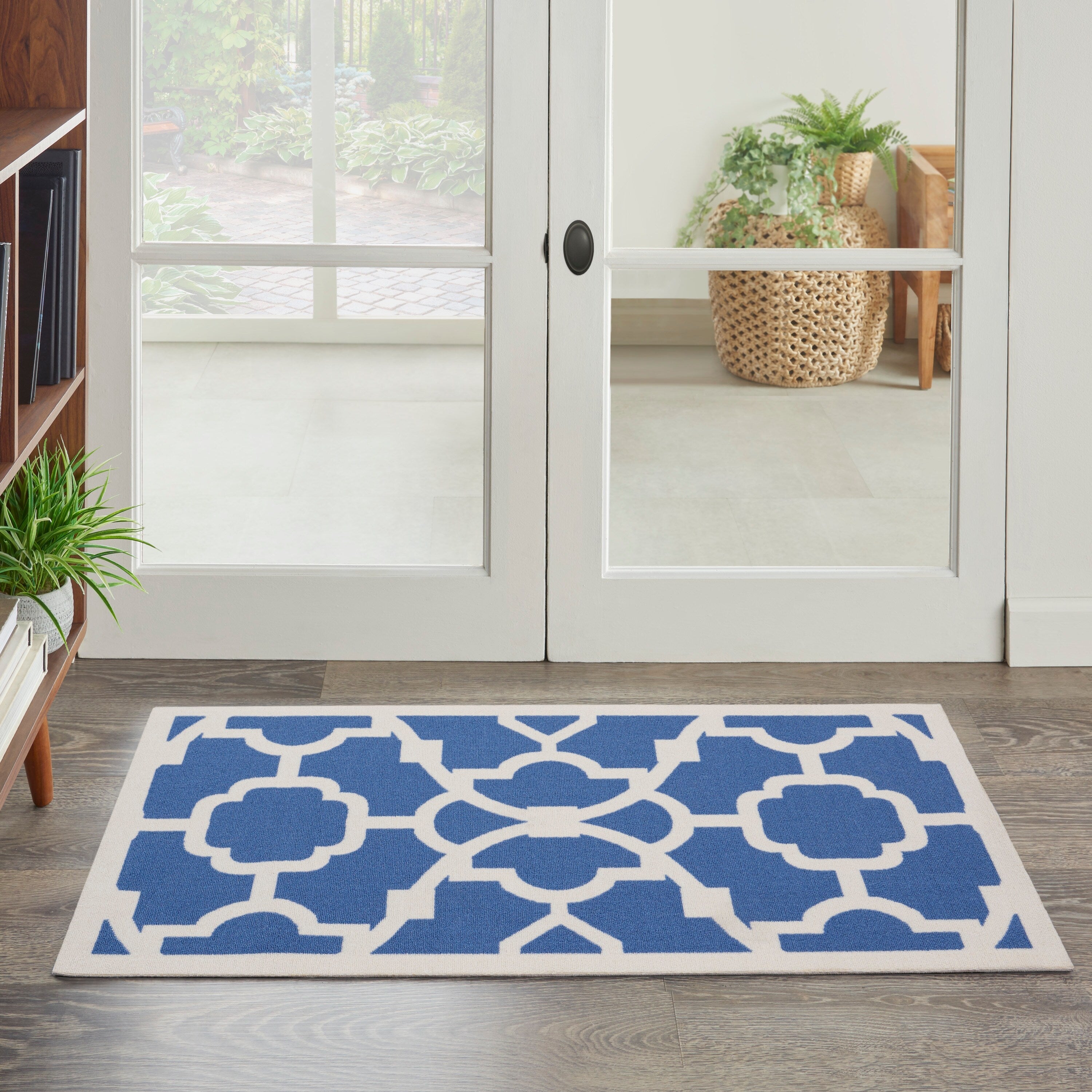 Porch Den Eckford Lattice Grey Area Rug 53 X 75