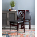 Porch Den Aldersey Espresso Back Folding Chair Set Of 2