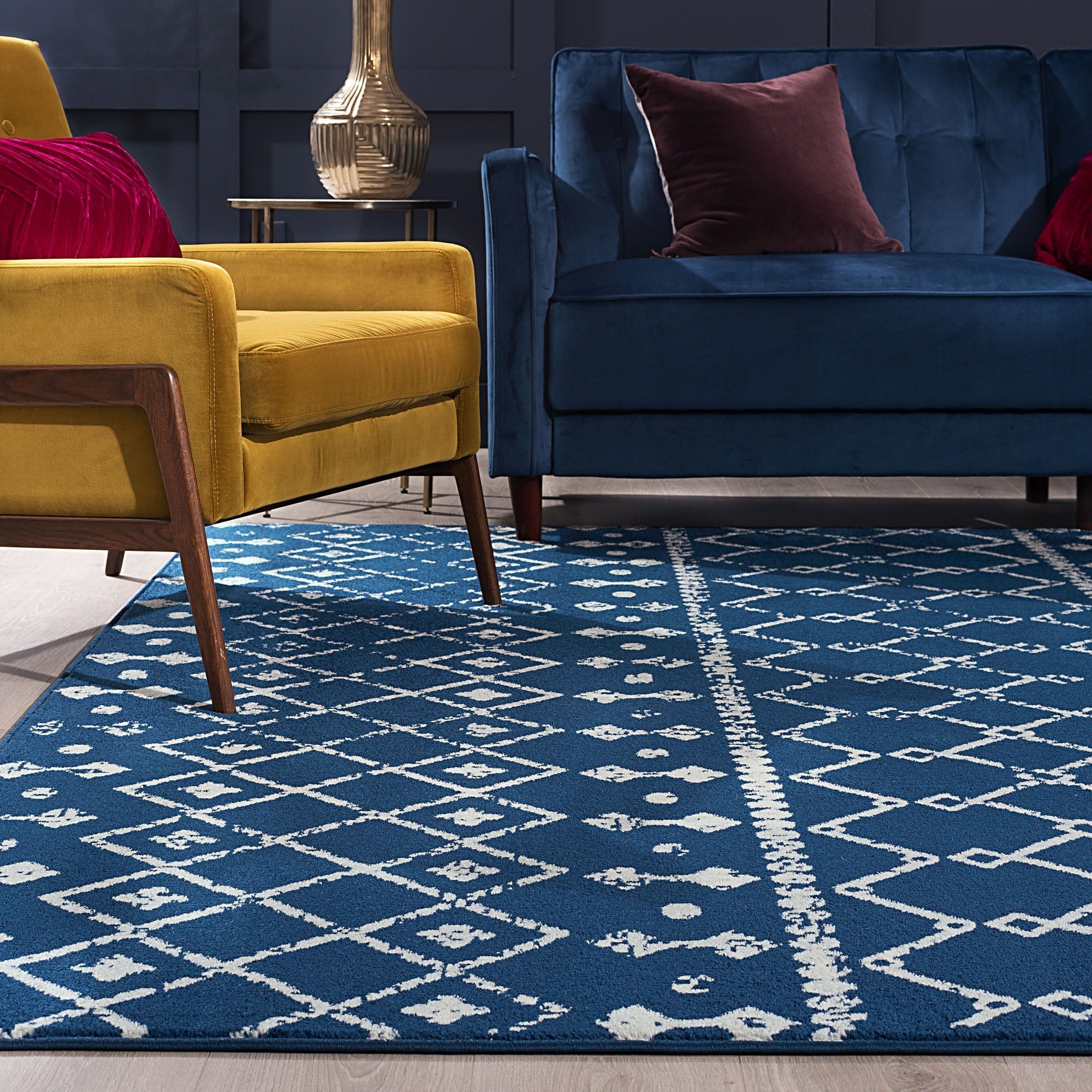 Alise Rugs Jade Transitional Geometric Area Rug
